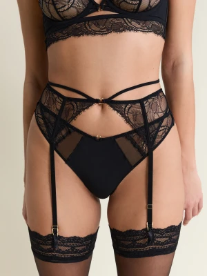 Pas do pończoch z koronką Etam