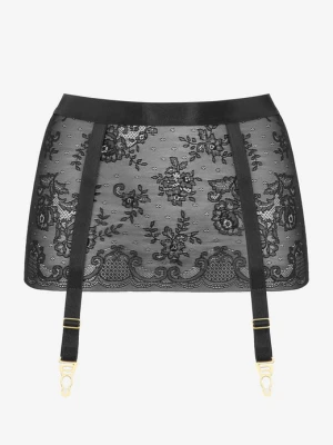 Pas do pończoch z tiulu w eleganckie florystyczne wzory WOW POUPEE