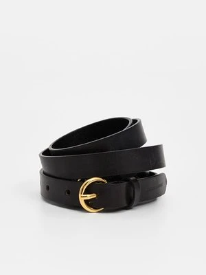 Pas Emporio Armani czarny