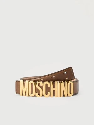 Pas MOSCHINO brązowy