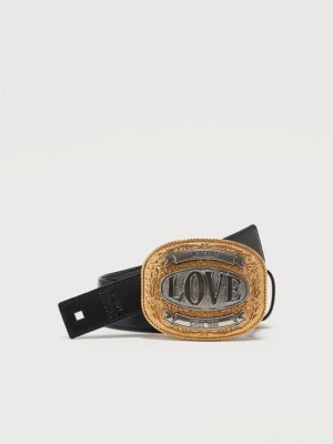 Pas MOSCHINO czarny