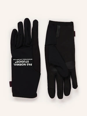 Pas Normal Studios Rękawiczki Rowerowe Logo Thermal Z Funkcją Obsługi Ekranów Dotykowych schwarz