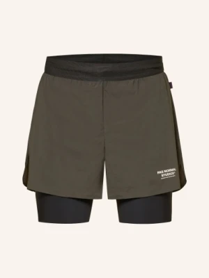 Pas Normal Studios Spodenki Do Biegania 2 W 1 Balance gruen