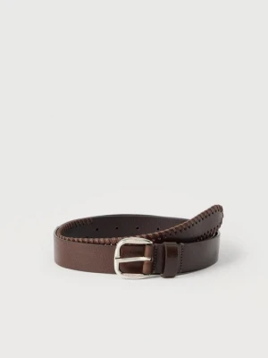 Pas Weekend Max Mara ciemnobrązowy
