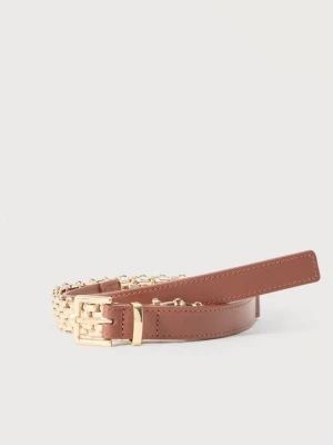 Pas Weekend Max Mara w kolorze złota