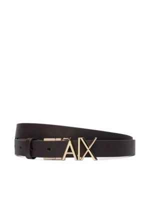 Pasek Armani Exchange XW002127 AF17157 M6355 Beżowy ciemny