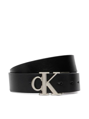 Pasek Calvin Klein Ck Buckle Tumbled 35Mm Adj/Rev LV04D7049G Czarny
