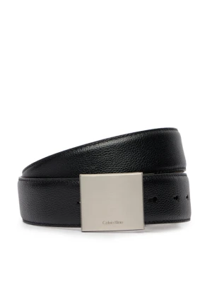 Pasek Calvin Klein Dress Plaque Pebble 35Mm Adj LV04D7080G Czarny