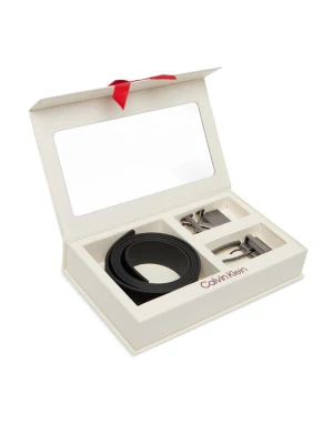 Pasek Calvin Klein Two Belt Rev Gift Set 35Mm LV04D0025G Czarny