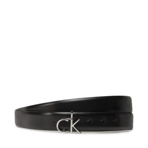 Pasek Damski Calvin Klein Ck Buckle Belt 3.0_Smooth K60K613156 Czarny
