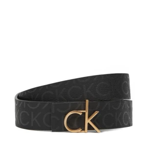 Pasek Damski Calvin Klein Ck Buckle Reversible Belt 30Mm Mono LV04F7038G Czarny