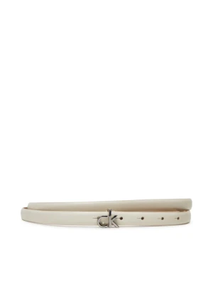 Pasek Damski Calvin Klein Ck Buckle Skinny Belt 1.5 K60K612932 Biały