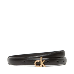 Pasek Damski Calvin Klein Ck Buckle Skinny Belt 15Mm LV04F7034G Czarny