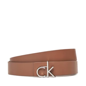 Pasek Damski Calvin Klein Ck Logo Reversible Belt 3.0 K60K613074 Brązowy