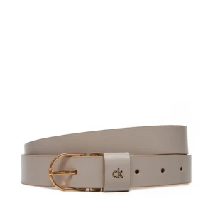 Pasek Damski Calvin Klein Ck Metal Loop Round Buckle 25Mm LV04F7039G Brązowy