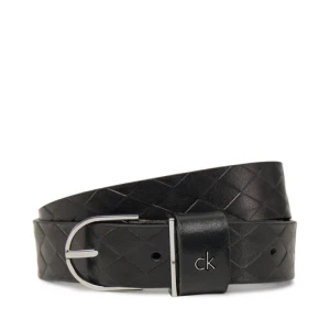 Pasek Damski Calvin Klein Ck Metal Round Buckle 2.5_Braid K60K613152 Czarny