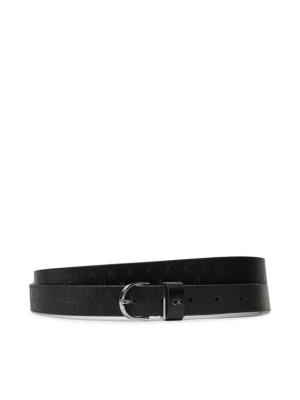 Pasek Damski Calvin Klein Ck Metal Round Buckle 2.5_Mono K60K613150 Czarny