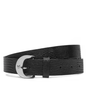 Pasek Damski Calvin Klein Classic Buckle Lizard Emboss 25Mm LV04F7041G Czarny
