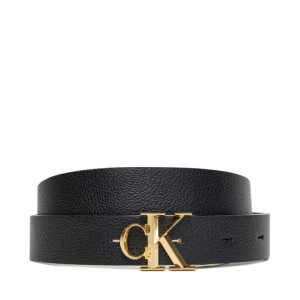 Pasek Damski Calvin Klein Facet Ck Buckle 25Mm Pebble Rev/ LV04F7044G Czarny