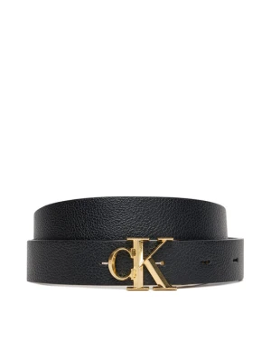 Pasek Damski Calvin Klein Facet Ck Buckle 25Mm Pebble Rev / LV04F7044G Czarny