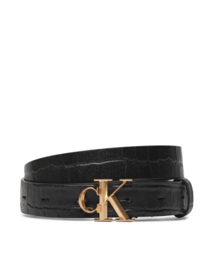 Pasek Damski Calvin Klein Facet Ck Buckle Pebble LV04F7102G Czarny