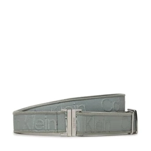 Pasek Damski Calvin Klein Gracie Logo Jacquard Belt 3.0 K60K611922 Szary