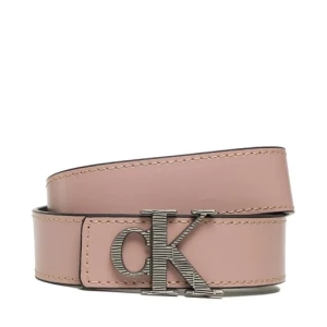 Pasek Damski Calvin Klein Jeans Mono Hardware Leather Belt 30mm K60K610364 Różowy