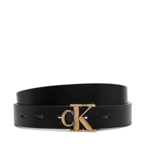Pasek Damski Calvin Klein Jeans Monogram Placque Buckle 25Mm Rev LV04K7005G Czarny