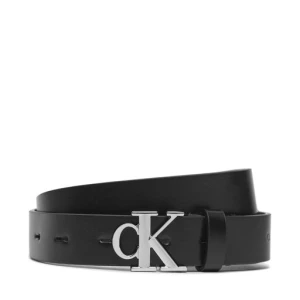 Pasek Damski Calvin Klein Jeans Round Mono Plaque Lthr Belt 25Mm K60K612271 Czarny