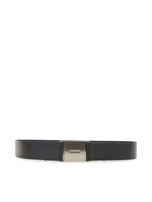 Pasek Damski Calvin Klein Logo Plaque Elasticated Belt 3.0 K60K612931 Czarny
