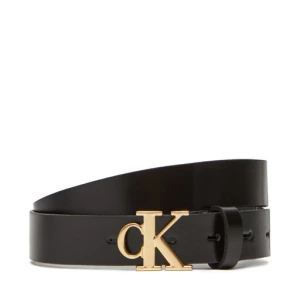 Pasek Damski Calvin Klein Monogram Plaque Buckle 25Mm LV04K7017G Czarny