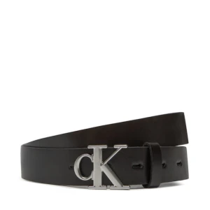 Pasek Damski Calvin Klein Monogram Plaque Buckle 30Mm LV04K7018G Czarny