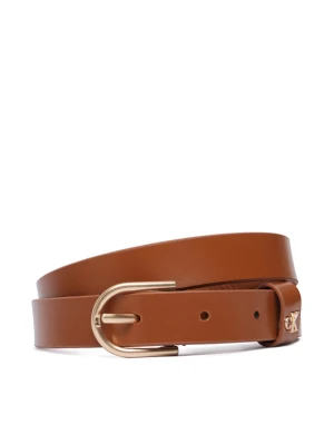 Pasek Damski Calvin Klein Rounded Buckle Ck Loop LV04F7107G Brązowy