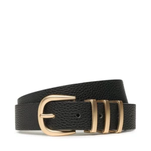 Pasek Damski Pieces Pclea Jeans Belt Noos 17082261 Czarny