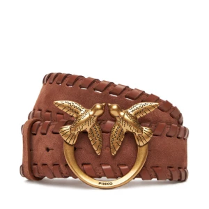 Pasek Damski PINKO Love Berry Weaving Belt H4 20252 PLT01 105461.A2QG Brązowy