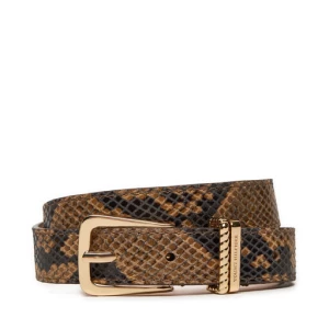 Pasek Damski Tommy Hilfiger Luxe Python AW0AW16610 Brązowy