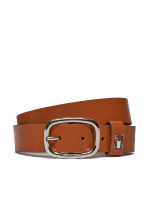 Pasek Damski Tommy Jeans Tjw Oval 3.0 AW0AW15836 Brązowy