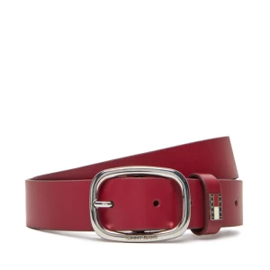 Pasek Damski Tommy Jeans Tjw Oval 3.0 AW0AW15836 Czerwony