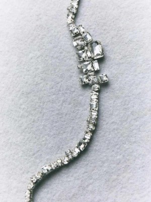 Pasek Diamond Cut Patrizia Pepe srebrny
