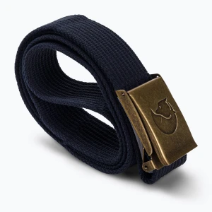 Pasek do spodni Fjällräven Canvas Brass Belt dark navy Granatowy