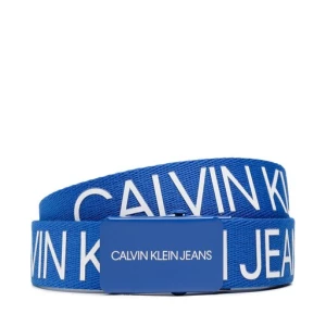 Pasek Dziecięcy Calvin Klein Jeans Canvas Logo Belt IU0IU00125 Niebieski
