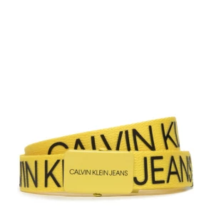 Pasek Dziecięcy Calvin Klein Jeans Canvas Logo Belt IU0IU00125 Żółty