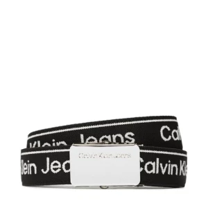 Pasek Dziecięcy Calvin Klein Jeans Logo Taupe Buckle Belt IU0IU00393 Czarny