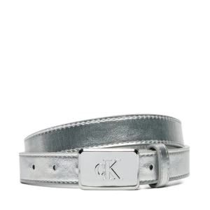 Pasek Dziecięcy Calvin Klein Jeans Metallic Buckle Belt IU0IU00666 Srebrny