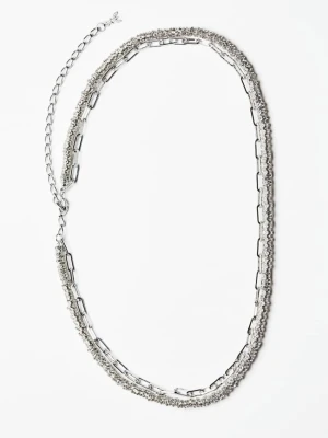 Pasek łańcuszkowy Diamond Cut Patrizia Pepe srebrny