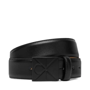 Pasek Męski Calvin Klein Emblem Plaque Smooth 35Mm LV04D7046G Czarny