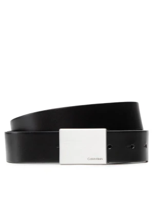 Pasek Męski Calvin Klein Formal Plaque Belt 3.5cm K50K504309 Czarny
