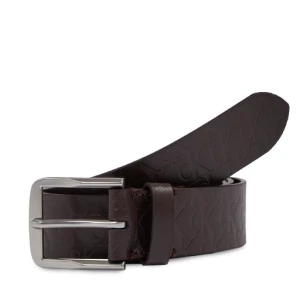 Pasek Męski Calvin Klein Jeans Classic Flat Lthr Belt 35Mm Aop K50K511518 Brązowy