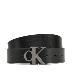 Pasek Męski Calvin Klein Jeans Monogram Plaque 35mm Rev/Adj LV04G7002G Czarny