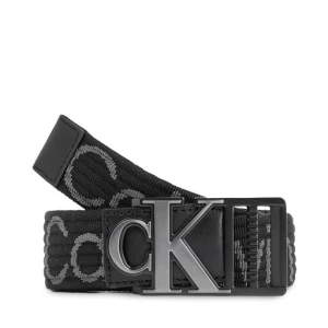 Pasek Męski Calvin Klein Jeans Monogram Slider Webbing Belt35Mm K50K511819 Black/Pinstripe Grey 01R